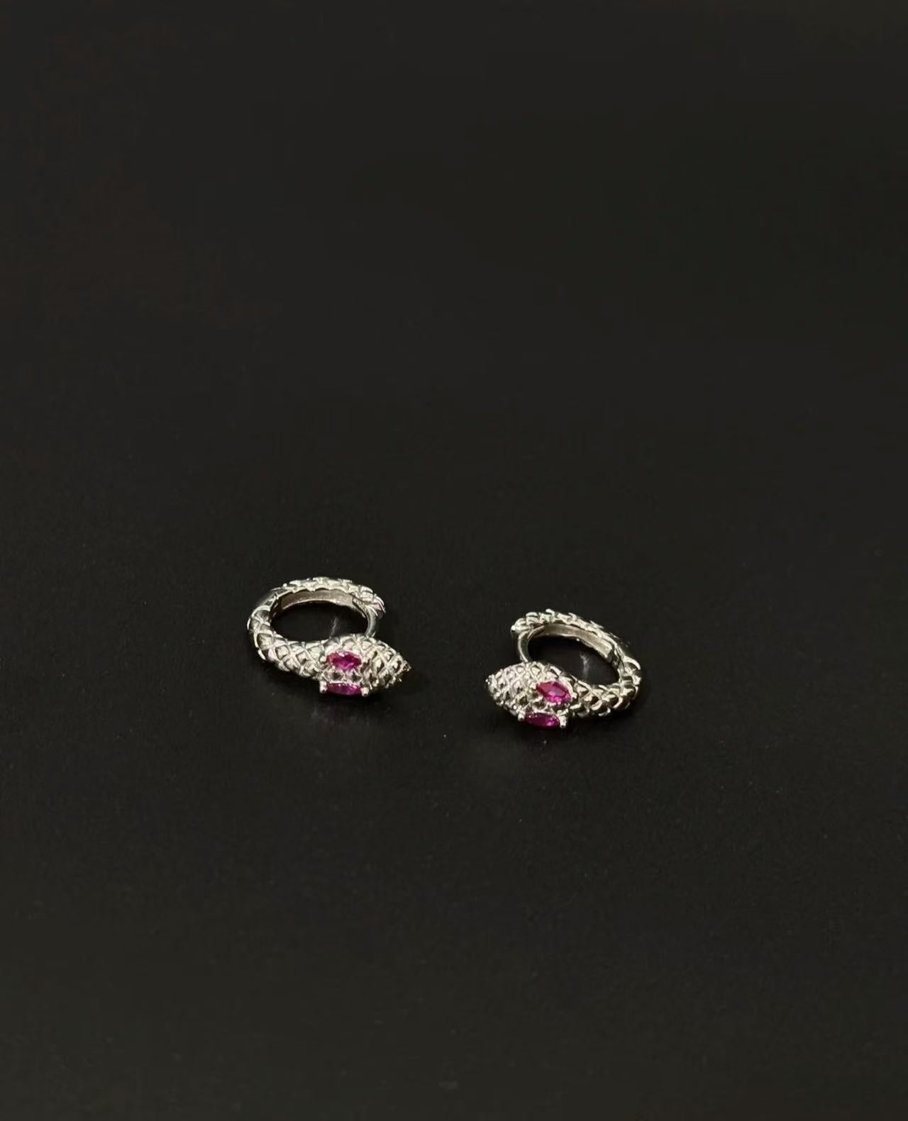 「Silver Snake」银蛇|925银耳钉