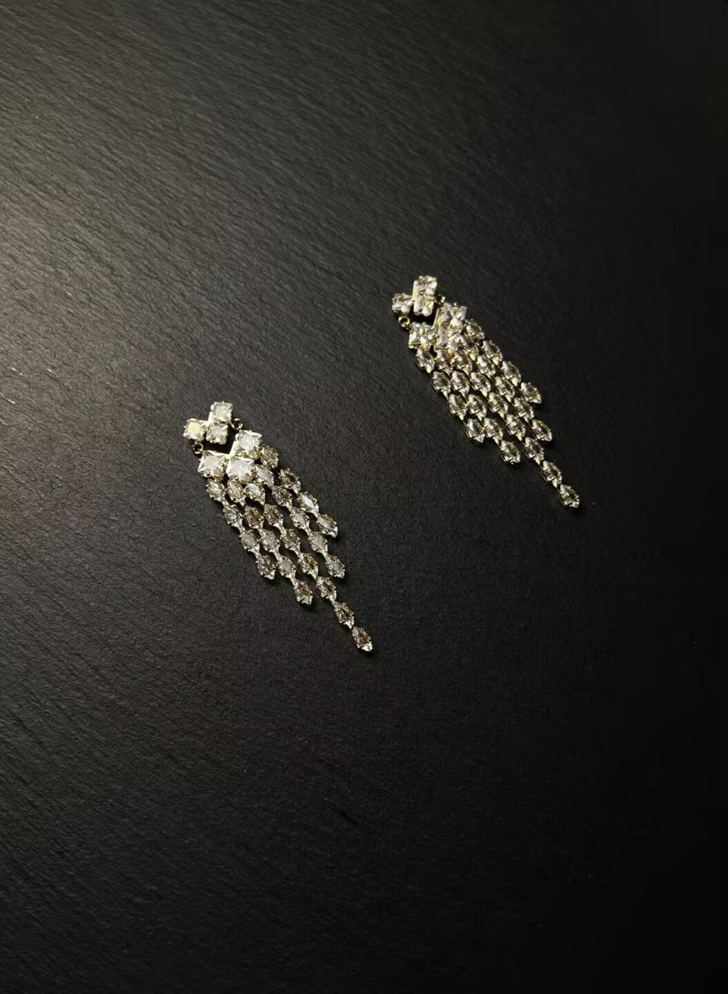 AvoStudio 中古耳饰Sunset 菱光流苏Vintage