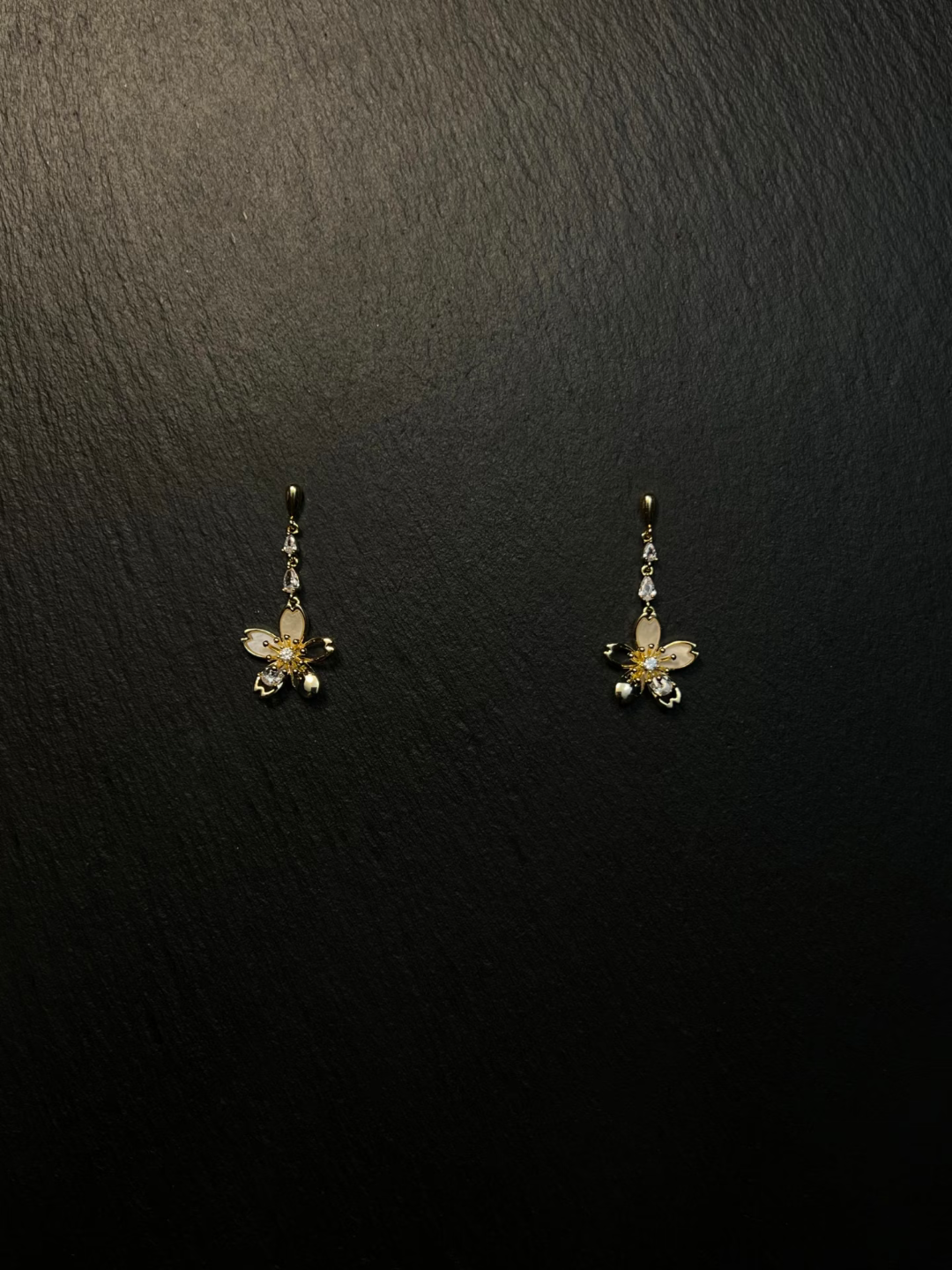 Dewdeop 晨露花瓣 Vintage 中古耳饰