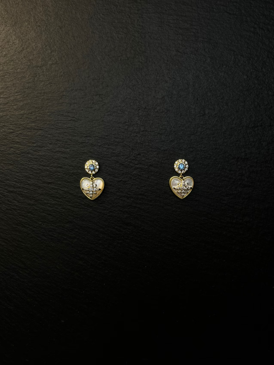 AvoStudio银针耳饰Rhapsody蓝星芒心复古女生耳饰